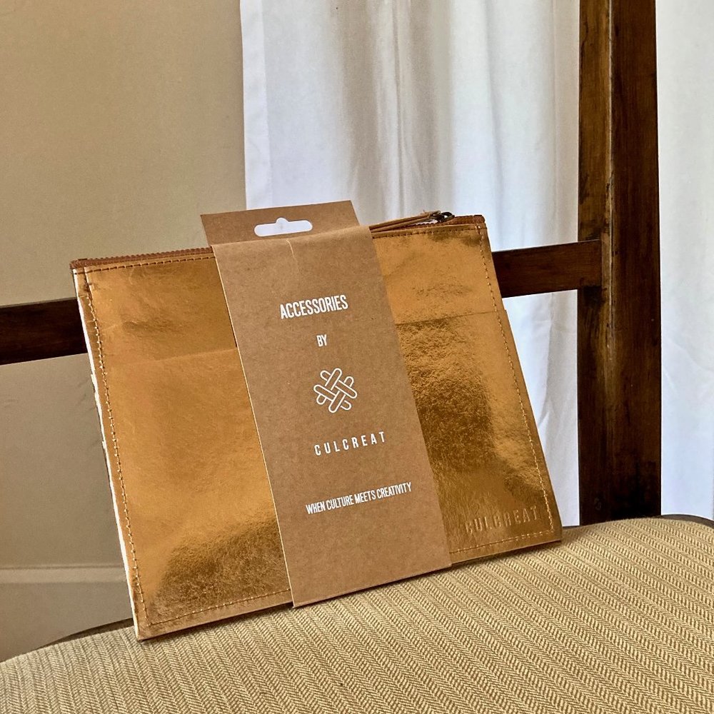 Culcreat Clutch/Pouch Metalic Bronze/Copper. NWT